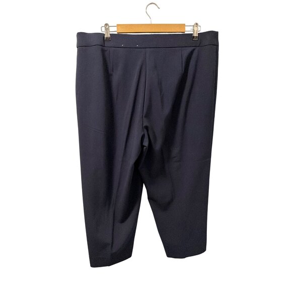 Dressbarn Navy Blue Plus Size Dress Pants Womens 16W Stretch Business Casual - Picture 6 of 12